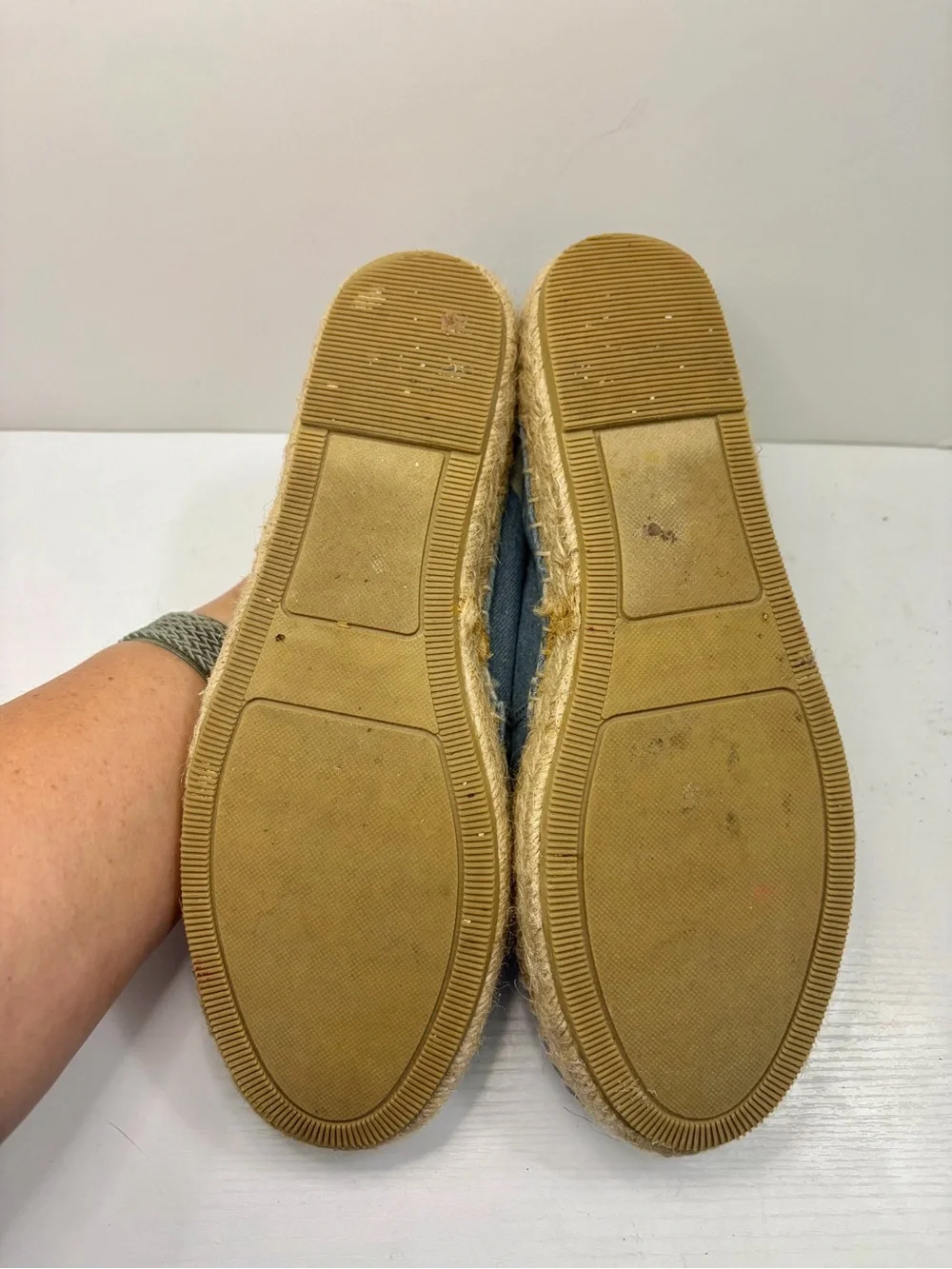 Steve Madden Talan Blue Star Espadrille Slip-On Shoes Size 10